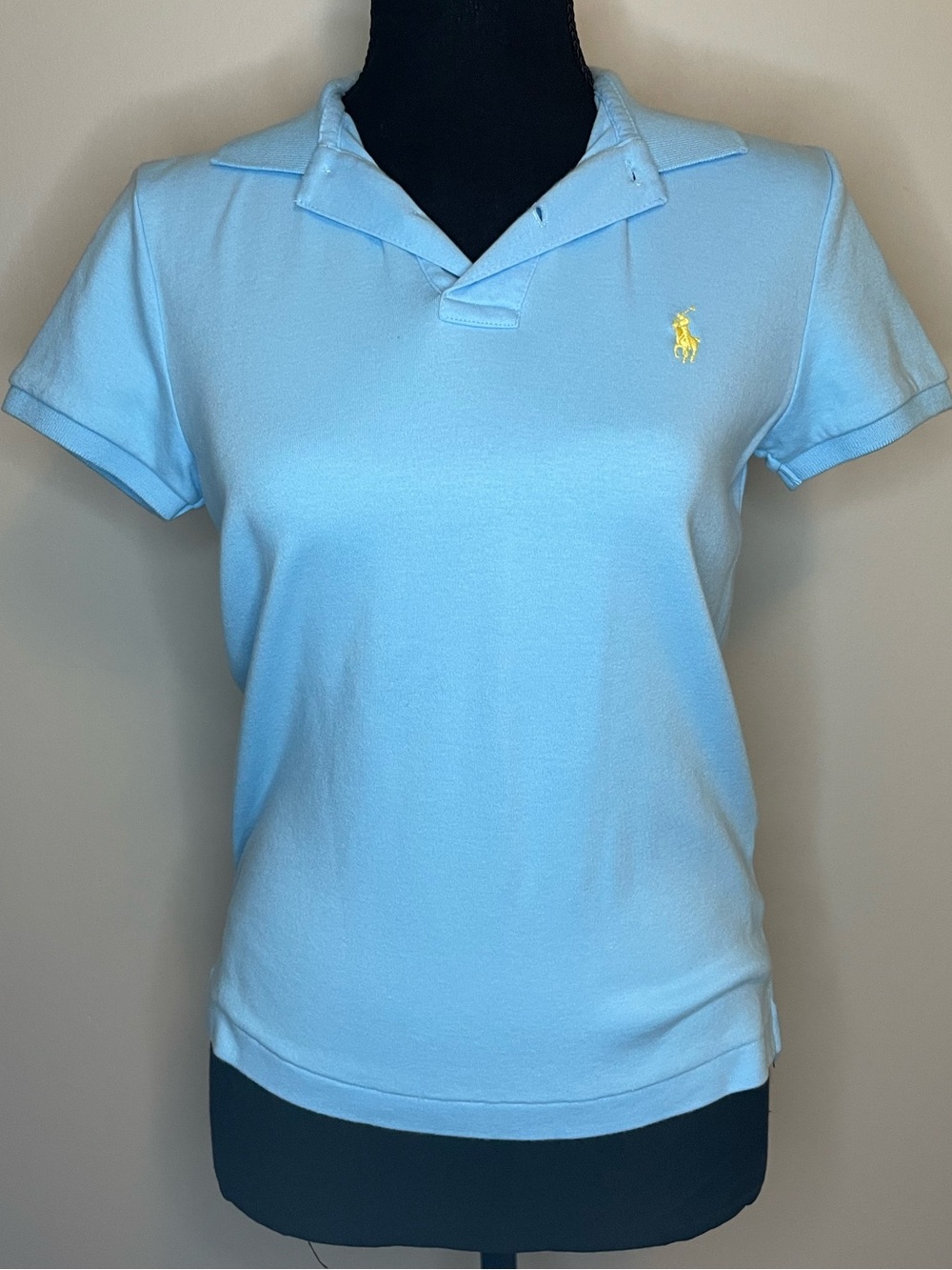 Ralph Lauren Light Blue Polo with Yellow Pony